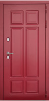 входная дверь Консул (Красный  RAL 3004) снаружи