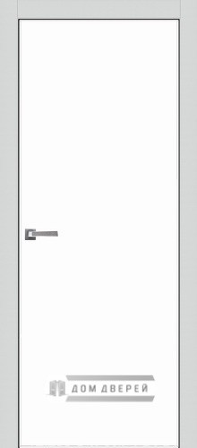 Межкомнатная дверь Фрамир | модель Aluform 5 PO белое стекло
